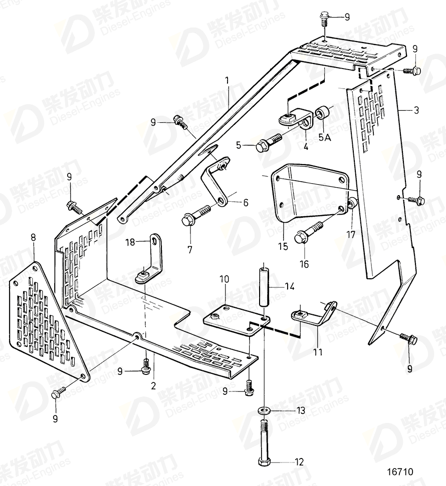 volvo penta Bracket 3825634 Drawing volvo penta Bracket 3825634 Drawing